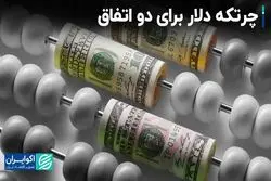 چرتکه دلار برای دو‌ اتفاق