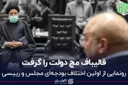 قالیباف مچ دولت را گرفت