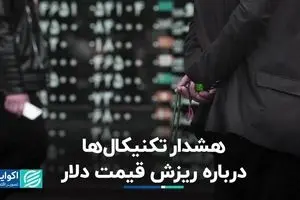 هشدار تکنیکال‌ها درباره ریزش قیمت دلار 