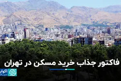 فاکتور جذاب خرید مسکن در تهران