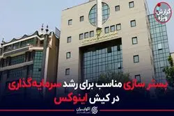 بستر سازی مناسب برای رشد سرمایه‌گذاری در کیش اینوکس