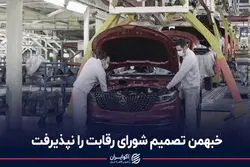 خبهمن تصمیم شورای رقابت را نپذیرفت