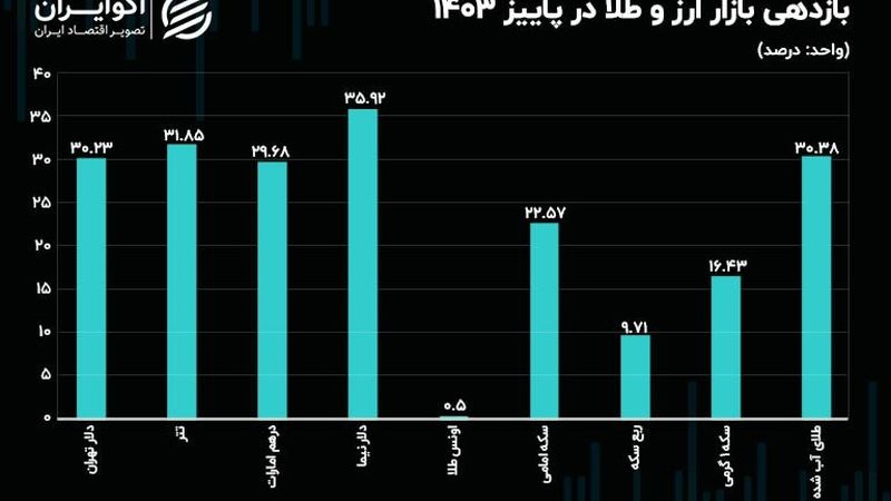 سقوط آزاد حباب ربع سکه/ دلاری رسمی صدرنشین افزایش 