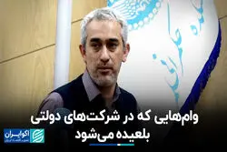 وام‌هایی که در شرکت‌های دولتی بلعیده می‌شود
