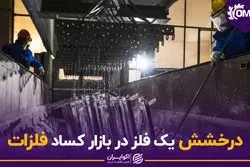 درخشش یک فلز در بازار کساد فلزات