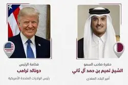 امیر قطر و ترامپ گفت و گو کردند+جزئیات
