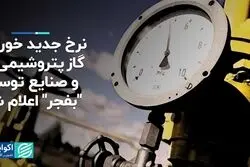 اعلام نرخ جدید خوراک گاز پتروشیمی‌ها و صنایع توسط «بفجر»