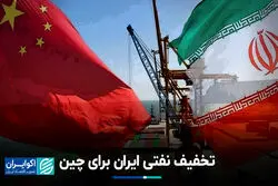 تخفیف نفتی ایران برای چین