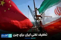 تخفیف نفتی ایران برای چین