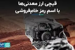 قیچی ارز معدنی‌ها با اسم رمز خام‌فروشی