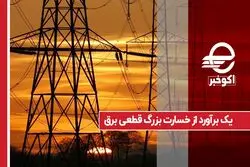 یک برآورد از خسارت بزرگ قطعی برق