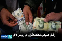 رفتار طبیعی معامله‌گران در ریزش دلار