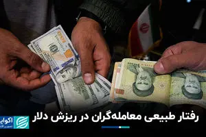 رفتار طبیعی معامله‌گران در ریزش دلار