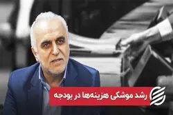 رشد موشکی هزینه ها در بودجه