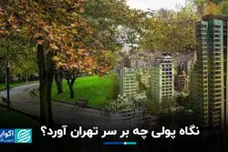 پیامدهای نگاه پولی بر پایتخت