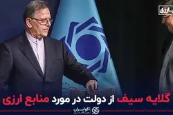 گلایه سیف از دولت در مورد منابع ارزی