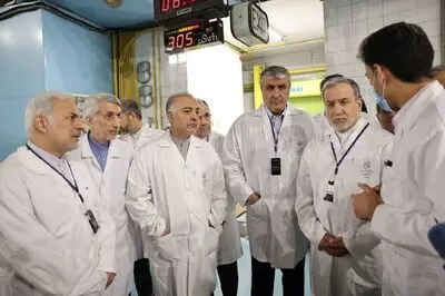 دیدار عراقچی با اسلامی و مدیران ارشد صنعت هسته‌ای