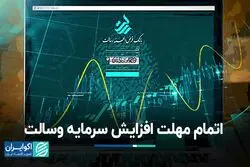 مهلت افزایش سرمایه بانک رسالت به پایان رسید