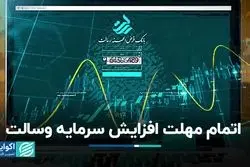 مهلت افزایش سرمایه بانک رسالت به پایان رسید