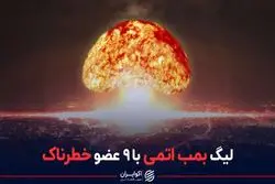لیگ بمب اتمی با ۹ عضو خطرناک