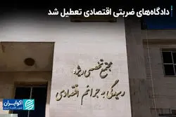 دادگاه‌های ضربتی اقتصادی تعطیل شد
