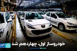 خودروساز اول، چهاردهم شد