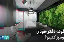 چگونه دفتر خود را سرسبز کنیم ؟