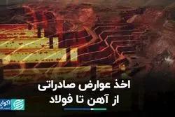 اخذ عوارض صادراتی از آهن تا فولاد