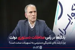 بانک‌ها در رأس مداخلات دستوری دولت