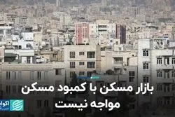 بازار مسکن با کمبود مسکن مواجه نیست