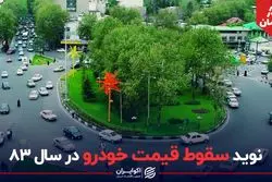 نوید سقوط قیمت خودرو در سال 83