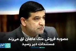 مصوبه فروش ملک ماهان لق می‌زند: مستندات دیر رسید