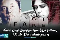 حقیقت‌سنج: پیروزی ترامپ برای ایلان ماسک پرسود بود؟ قاتل خبرنگار قصاص نخواهد شد؟