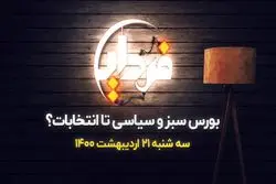 بورس سبز و سیاسی تا انتخابات؟