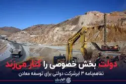 تفاهم 3 ابرشرکت دولتی سر معادن ایران