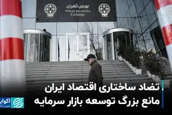 تضاد ساختاری اقتصاد ایران مانع بزرگ توسعه بازار سرمایه