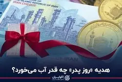 هدیه «روز پدر» چقدر آب می‌خورد؟