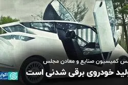 تولید خودروی برقی شدنی است