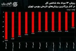متهمین ردیف اول ریزش‌های تاریخی بورس تهران!/ بزگترین ریزش‌ها چه دلیلی داشتند؟