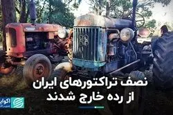 نصف تراکتورهای ایران از رده خارج شدند