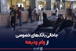 جاخالی بانک های خصوصی از وام ودیعه