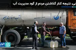 بی‌آبی، نتیجه کنار گذاشتن مردم از گود مدیریت آب