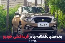 برنده‌های بخشنامه‌ای در قرعه‌کشی خودرو