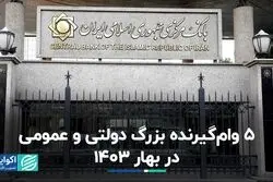 5 وام‌گیرنده بزرگ دولتی و عمومی در بهار 1403