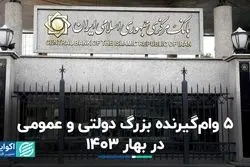 5 وام‌گیرنده بزرگ دولتی و عمومی در بهار 1403