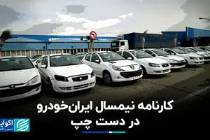 کارنامه نیمسال ایران‌خودرو در دست چپ