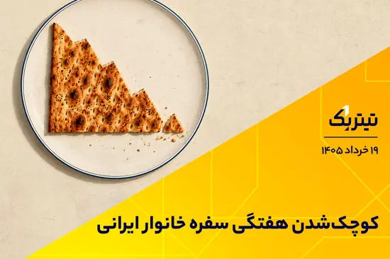کوچک‌شدن هفتگی سفره خانوار ایرانی