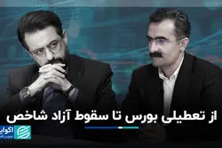 از تعطیلی بورس تا سقوط آزاد شاخص 