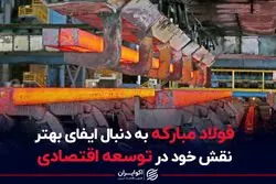 فولاد مبارکه به دنبال ایفای بهتر نقش خود در توسعه اقتصادی