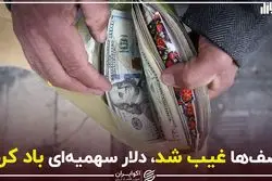 صف‌ها غیب شد، دلار سهمیه‌ای باد کرد